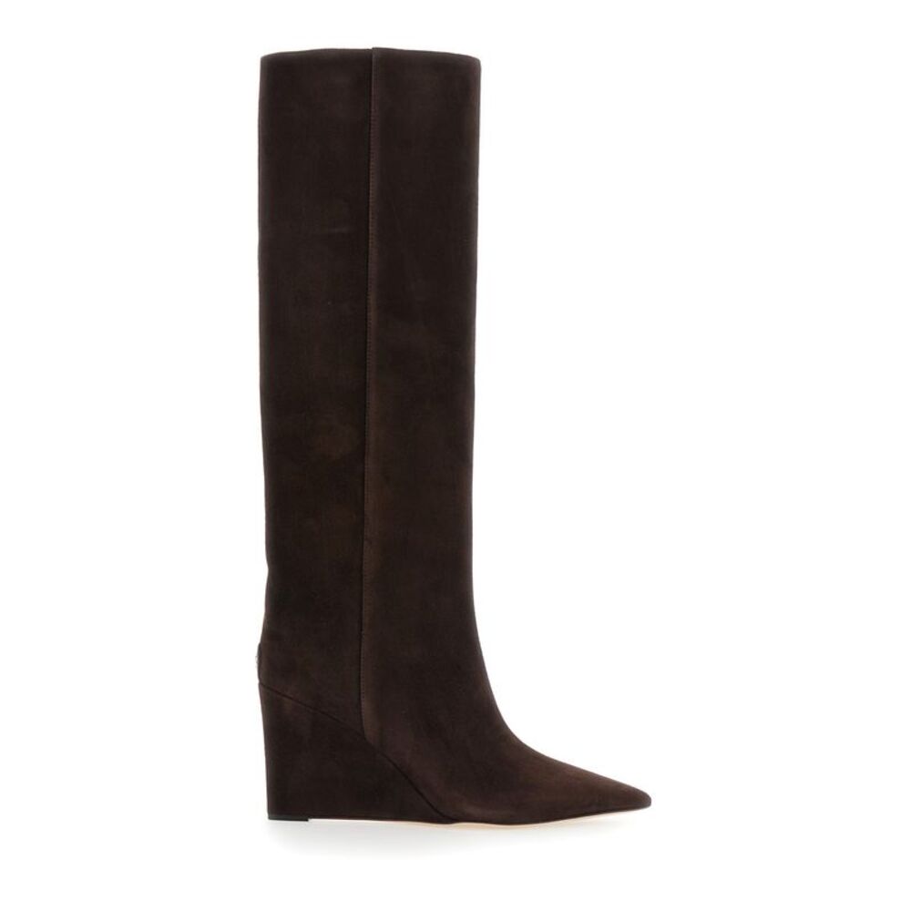 Jimmy Choo Women Blake Kb 85 With Heel And Leather Sole Brown Woman